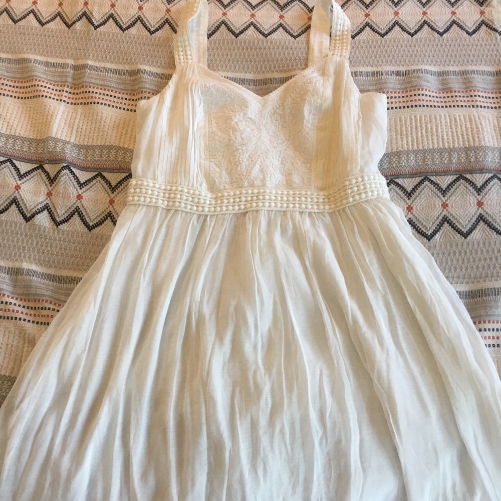 Loft white summer dress
